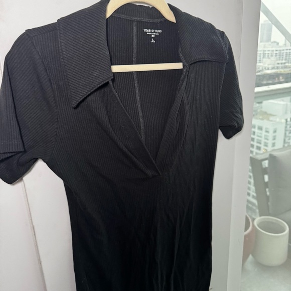 YEAR OF OURS Polo Romper in Black - Size Large - Picture 4 of 9